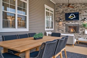 Clubhouse with indoor & outdoor fireplaces